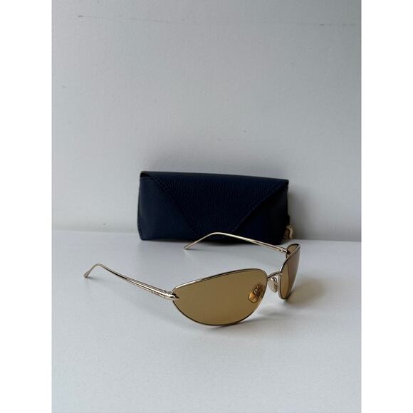 NEW Loewe LW40164U Mask Wrap Sunglasses in Gold Brown main image 6